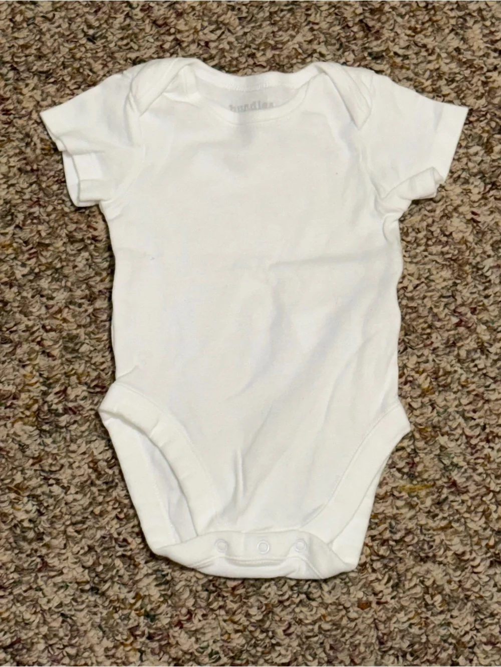 Boy girl infant 9-12 months one piece shirt White Baby One-Piece Bodysuit